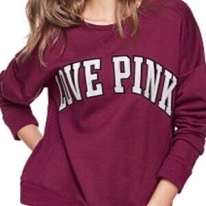 Love Pink Burgundy Sweatshirt